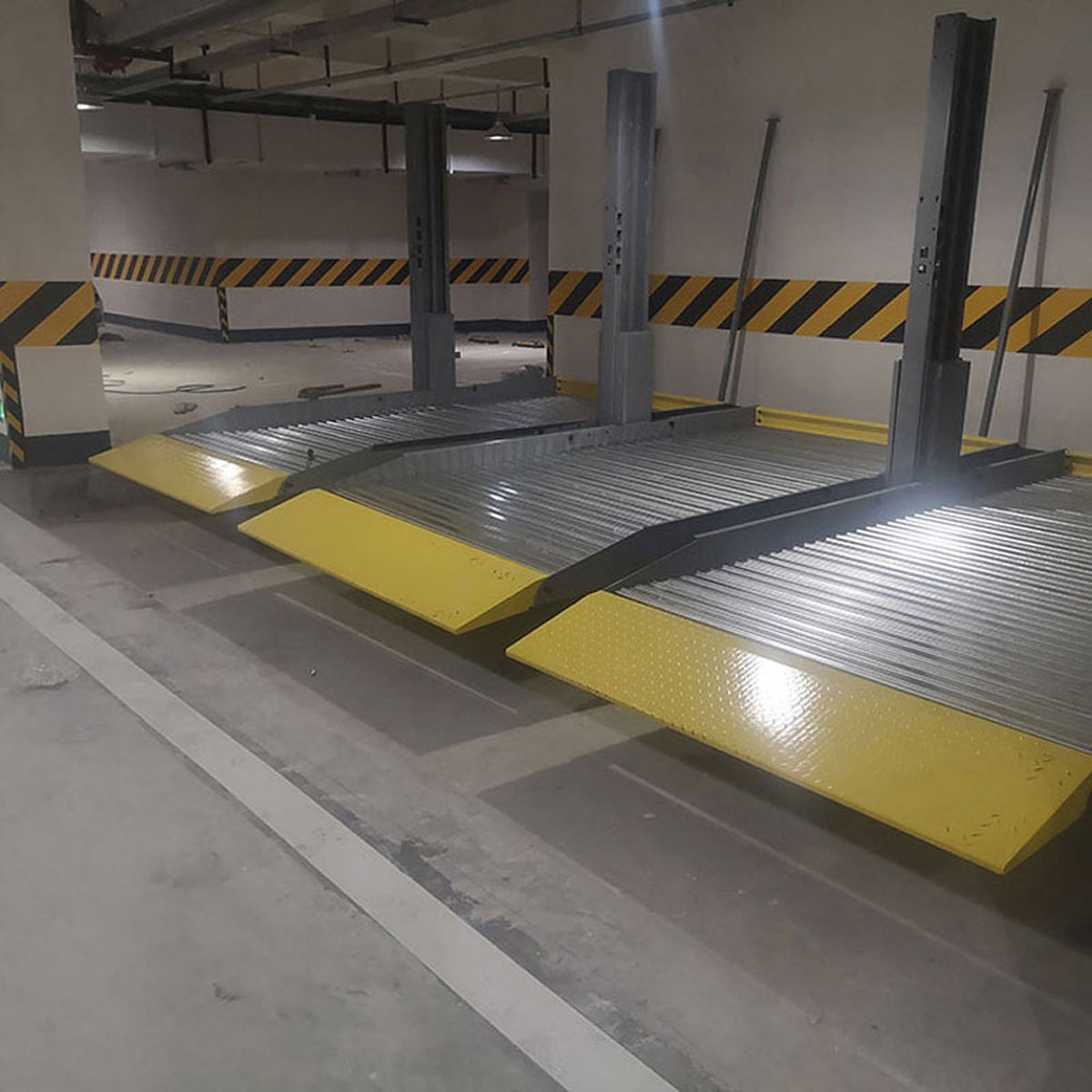 湖北兩柱停車位拆除